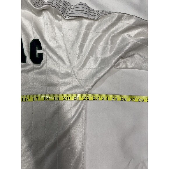 80s/90s Adidas Le Havre Athletic Club #11 White Pin Striped Jersey Sz L - Picture 10 of 10